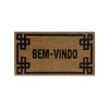 Capacho Fibra de Coco 0.60 x 0.33cm Estampado Retangular - Bella Casa