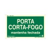 Placa Fotoluminescente Porta Corta Fogo Paf316 - Encartale 