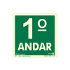 Placa Pavimento 1º Andar Fotoluminescente Paf336 - Encartale 