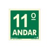 Placa Pvc Pavimento 11º Andar Fotoluminescente Paf346 - Encartale 