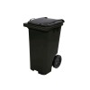 Cesto de Lixo 240 L com Tampa e Roda Preto