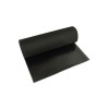 Lençol Borracha Natural 6.4mm x 1.00m s/ Lona Preto (VENDIDO POR METRO) 