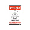 Placa Sinalizadora Uso Obrigatório Cinto c/ Trava - Encartale