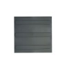 Piso Tatil Canaleta Direcional 25x25cm Cinza Escuro - 5mm 