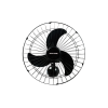 Ventilador de Parede Grade Aço 60cm - Preto - Ventisol