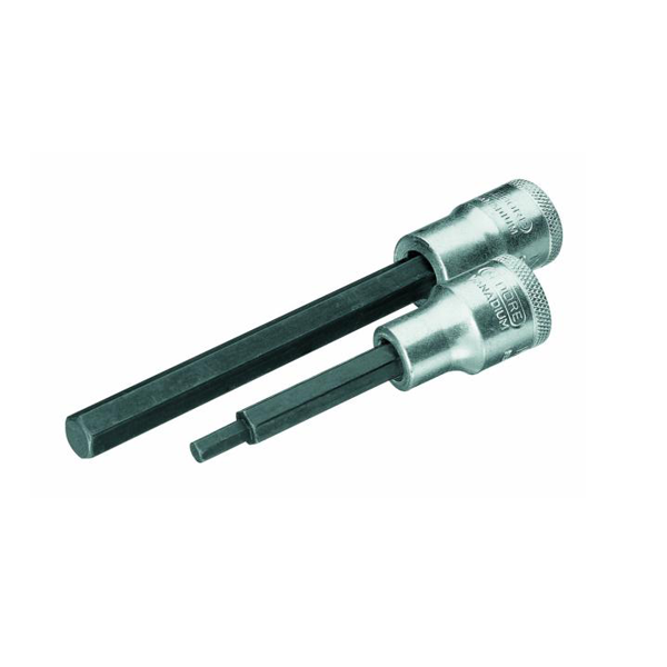 Chave Soquete Allen Hexagonal Longa 12mm Encaixe 1/2 Pol. - Gedore