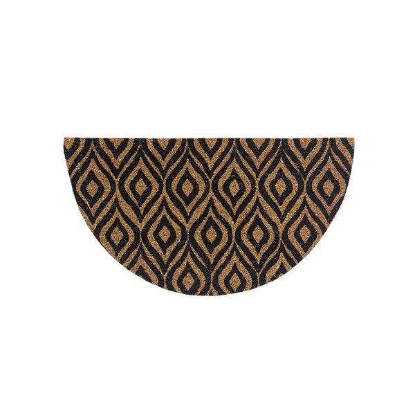 Capacho Fibra de Coco 0.60 x 0.33cm Estampado Meia Lua - Bella Casa