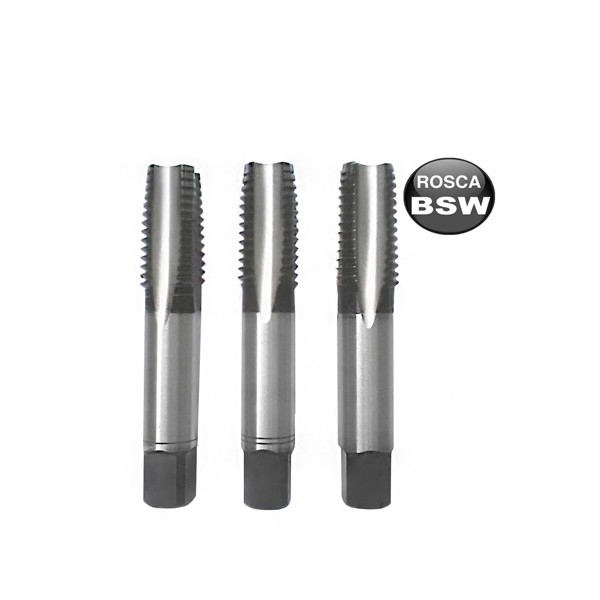 Macho Manual Bsw 11.1mm 7/16 Pol. 3 Pçs - Dormer