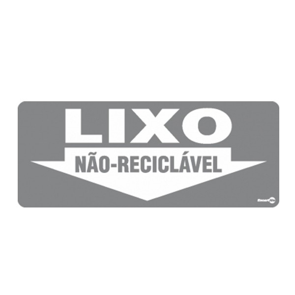 Placa Lixo Não Reciclável Ps-192 - Encartale