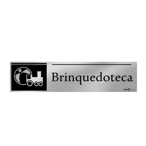 Placa Inox Brinquedoteca Pa-57 - Encartale