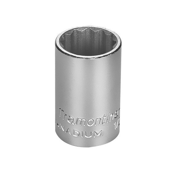 Soquete Estriado 17mm Encaixe 1/2 Pol. Aço Cromo Vanádio - Tramontina