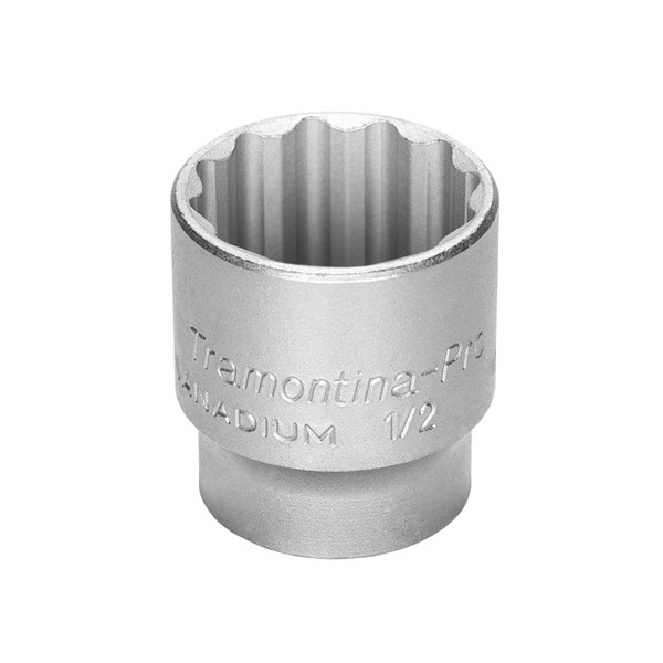 Soquete Estriado 26mm Encaixe 1/2 Pol. Aço Cromo Vanádio - Tramontina