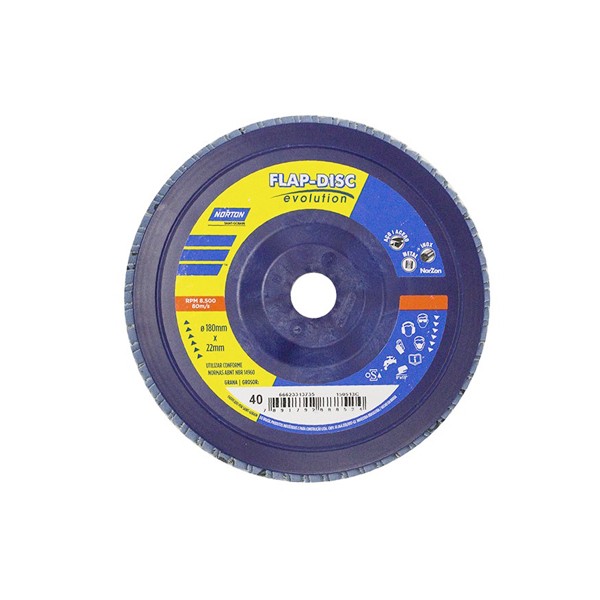 Disco Lixa Ferro 4.1/2 Pol. 80 Flap Reto - Norton