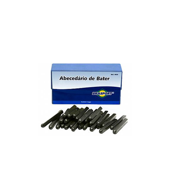 Alfabeto de Bater 6mm - Brasfort