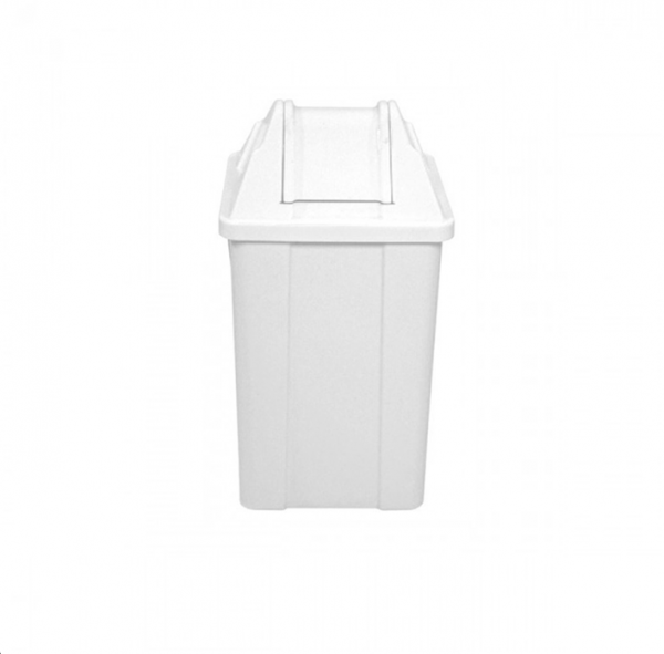 Cesto de Lixo 60 L Quad Basculante Branco