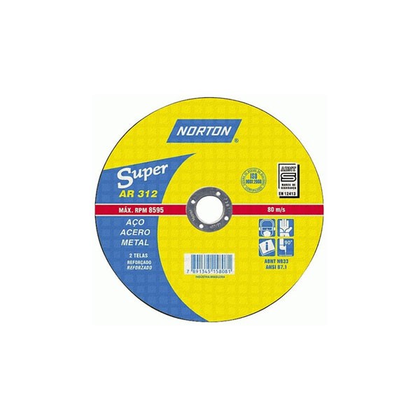 Disco de Corte 9 Pol. x 1/8 Pol. x 7/8 Pol. AR312 - Norton