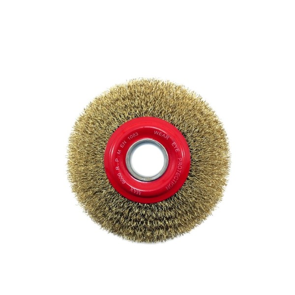 Escova Circular Ondulada 6 x 3/4 Pol. Latão