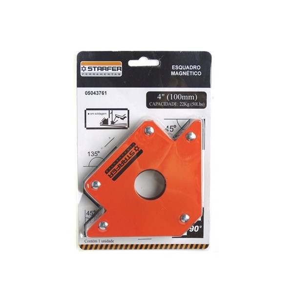Esquadro Magnético Triângular 5 Pol. 35kg