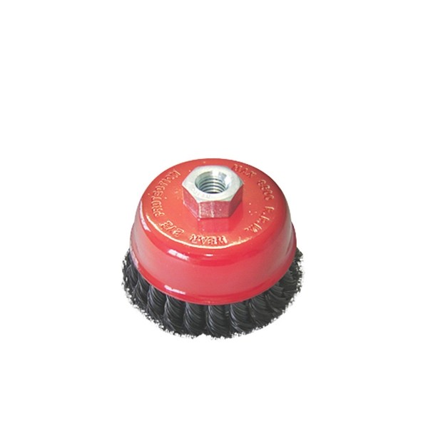 Escova de Aço Copo Trançada 3 Pol. x 14mm 