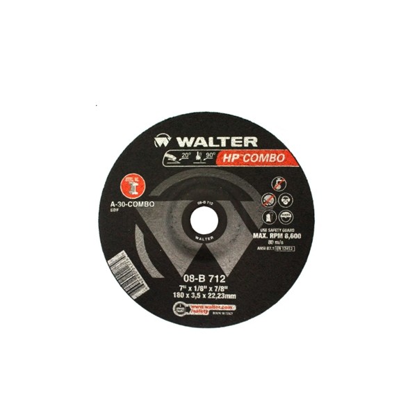 Disco de Desbaste 4.1/2 Pol. x 1/4 Pol M14 HP 08b470 - Walter