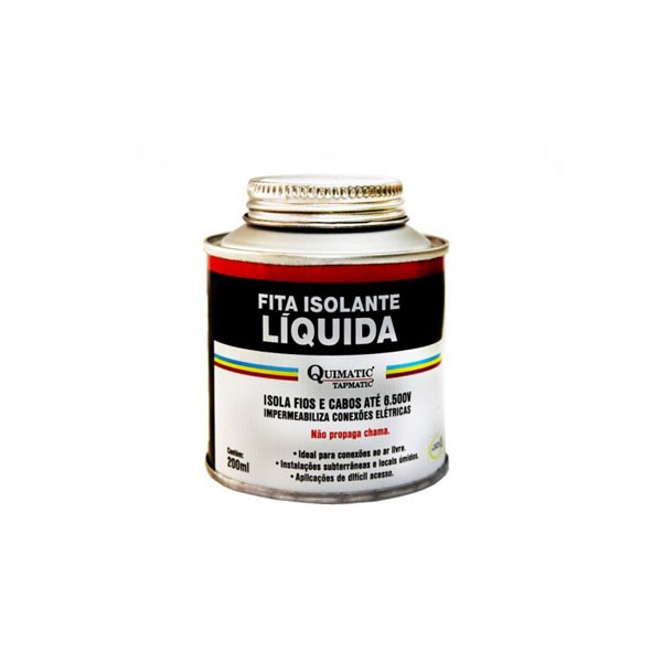Fita Isolante Líquida 200ml - Vermelha - Tapmatic