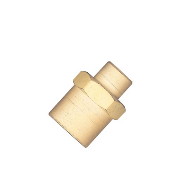 Luva de Redução Fêmea BSP 1/2  x 3/8 Pol. Latão - Lubefer