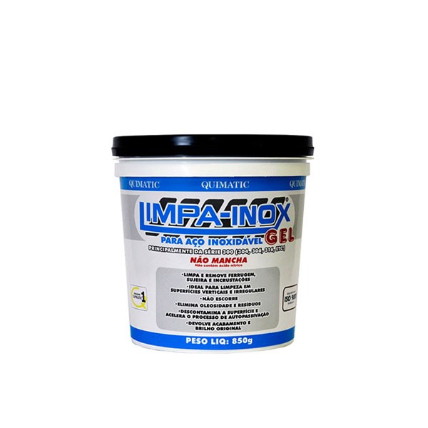 Limpa Inox Gel 850 G - Tapmatic