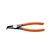 Alicate Bico Curvo p/ Anéis Internos Aço Cromo Vanádio 9" - 44009/109 - Tramontina
