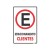 Placa Estacionamento Para Cliente Ps02 - Encartale 