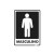 Placa Banheiro Masculino Ps66 - Encartale 