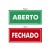 Placa Aberto/Fechado Ps507 - Encartale