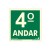 Placa Pvc Pavimento 4º Andar Fotoluminescente Paf339 - Encartale 
