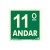 Placa Pvc Pavimento 11º Andar Fotoluminescente Paf346 - Encartale 