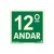 Placa Pvc Pavimento 12º Andar Fotoluminescente Paf347 - Encartale 