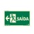 Placa Saída de Emergência Esquerda Fotoluminescente Paf719 - Encartale 