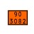 Placa Numerologia 90 3082 Biodisel 40x30cm