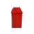 Cesto de Lixo 60 L Quad Basculante Vermelho