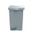 Cesto de Lixo 25 L Quad. Pedal Cinza