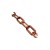 Corrente Plástica 63 x 34mm Marrom (Vendida por Metro)