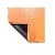 Lona Caminhão PVC 3.5 x 10 Metros - Laranja/Preta REFORÇADA