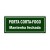 Placa Porta Corta Fogo 22x11