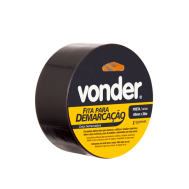 Fita Demarcação de Solo Preta  48mm x 30m  - Vonder