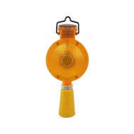 Sinalizador Solar Viario Led Automatico Resistente Segurança Amarelo