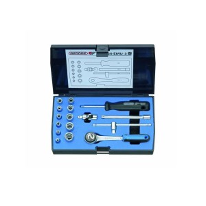 Jogo de Soquete Sextavado 4 a 13mm Encaixe 1/4 Pol. 16 Pçs - Gedore