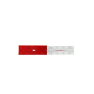 Fita Refletiva Branco/Vermelho Lateral de Caminhão - 3M