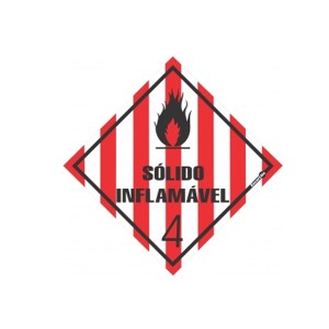 Placa Líquido Inflamável Classe 4 Sp42 - Encartale 