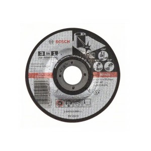 Disco 3 em 1 Corte Desbaste e Acabamento em Aço Inox 4.1/2 Pol. x 2.5 x 7/8 Pol. - Bosch