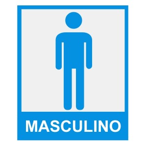 Adesivo Masculino Parede com 2 Peças 20x15
