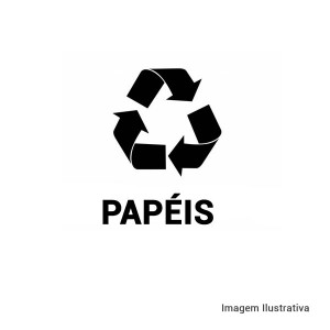 Adesivo Coleta Seletiva - Papéis