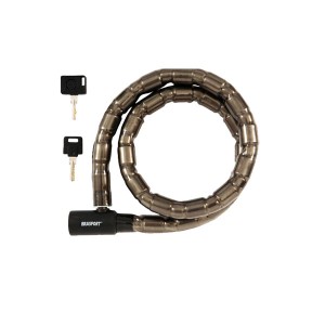 Trava Anti Furto Para Moto 22mm x 1,20m + Chave - Brasfort